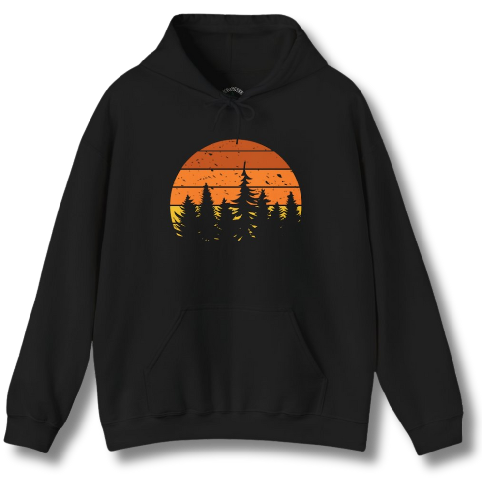 Thumbnail: Retro Forest Sunset Hoodie