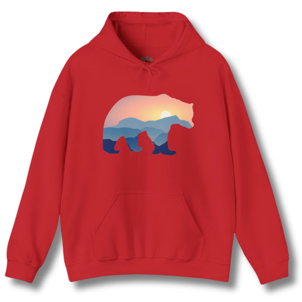 Thumbnail: Mountain Sunset Bear Hoodie