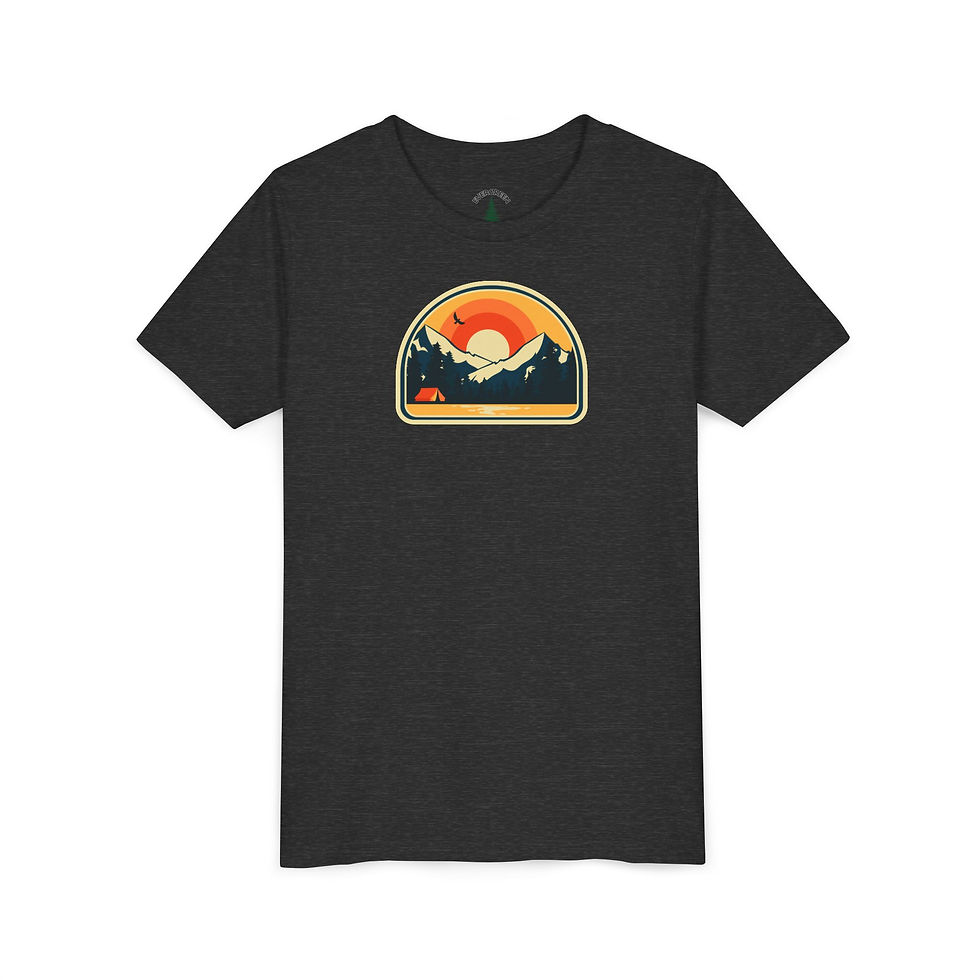 Thumbnail: Mountain Camping Sunset Youth Tee