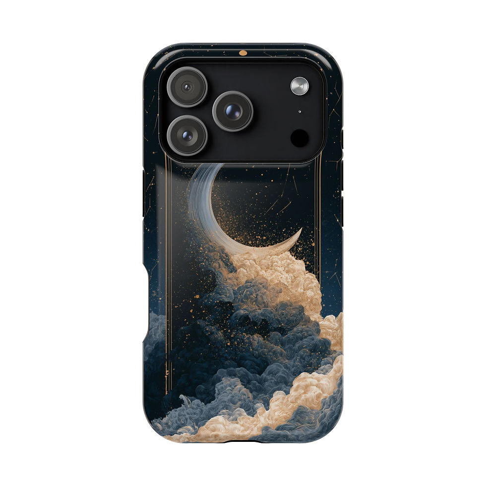 Thumbnail: Crescent Moon Tarot Phone Case - iPhone