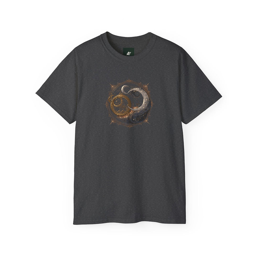Thumbnail: Celestial Astrolabe Graphic Tee — Cozy Fantasy Bookish Apparel