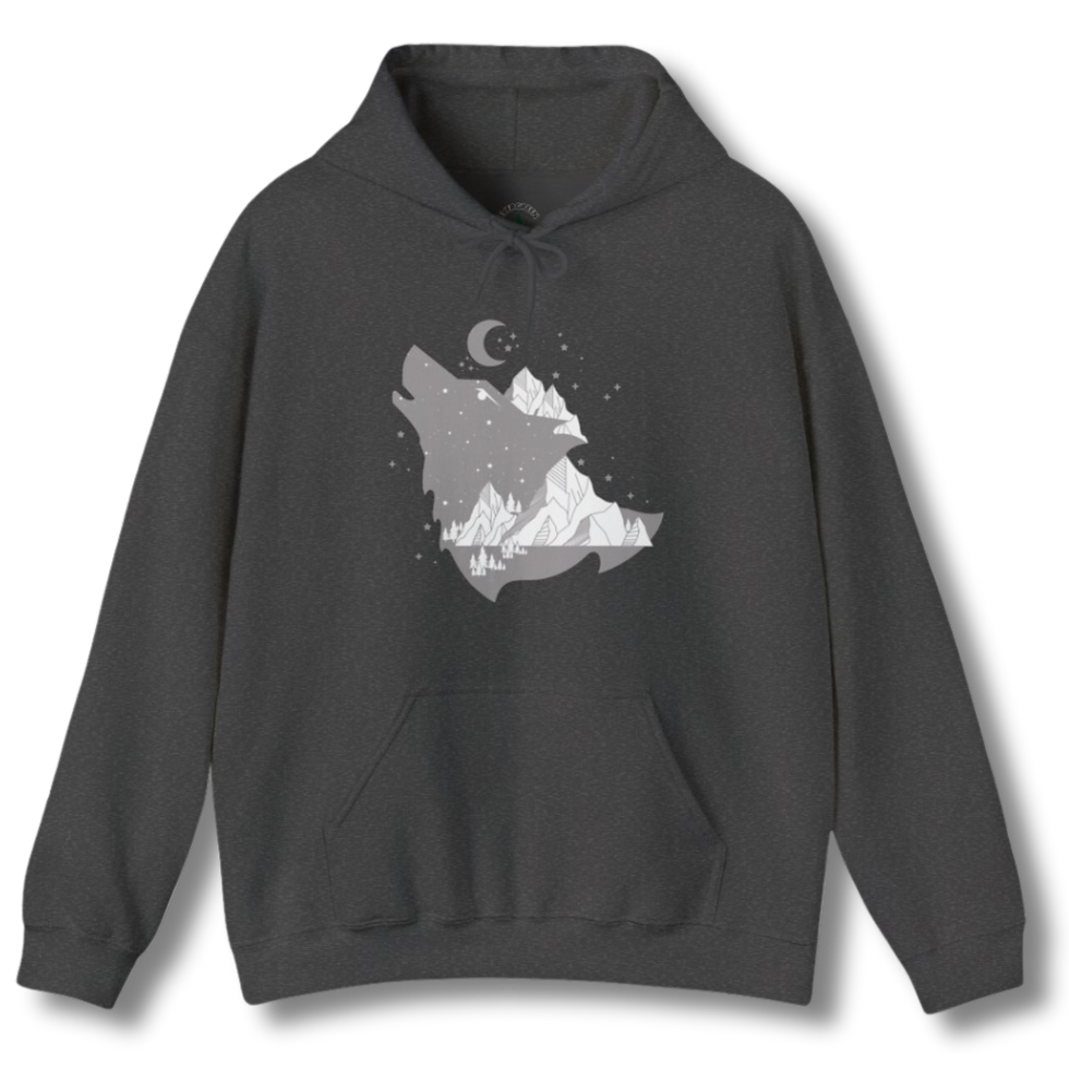 Thumbnail: Howling Wolf and Mountain Hoodie