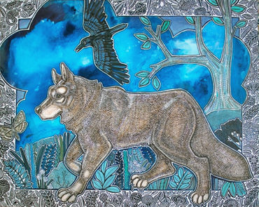 wolf art