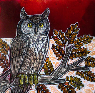 owl painting