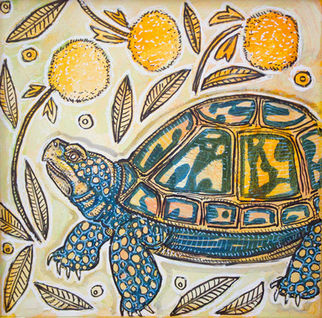 box turtle painting