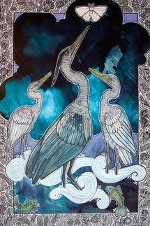 bird and wildlife painting