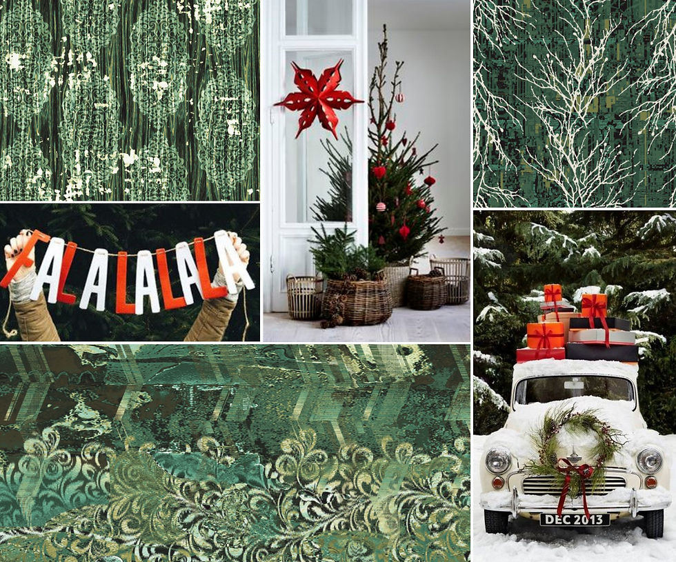 xmas red and green