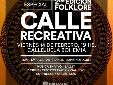 Este viernes habrá Calle Recreativa en Funes.
