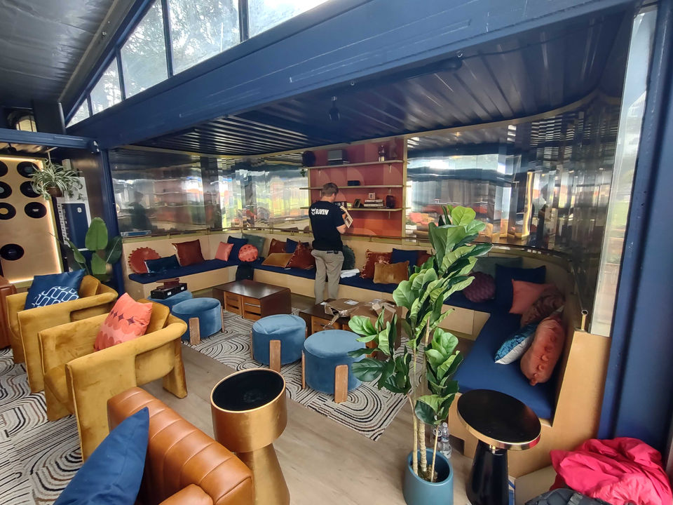 Chase Sapphire's two-story, climate-controlled VIP lounge at Boston Calling, Outside Lands, and The Roots Picnic