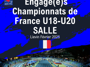 Nos engagé(e)s aux championnats de France U18-U20