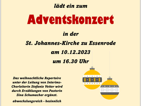 Der gemischte Chor lädt zum Adventskonzert ein
