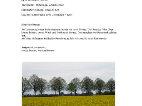 Essenroder Radtouren am 28.05.2025