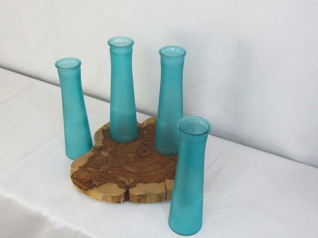 Thumbnail: Turquoise Glass Vases