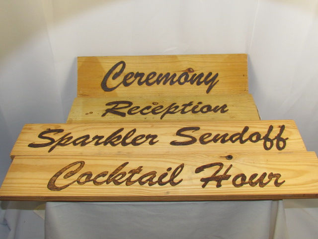 4 - Piece Wedding Sign Set
