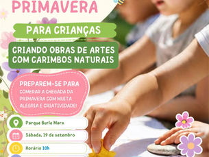 🌸 Oficina Criativa de Primavera para Crianças 🌿