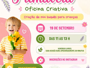 🌸 Oficina Criativa Infantil: Criação de Mini Buquês 💐