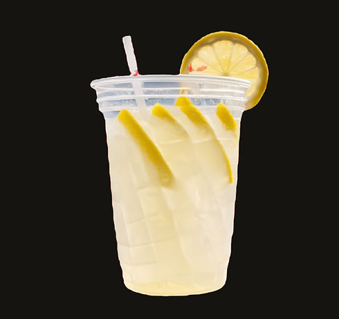 lemonade in big plastic cup at fair clos