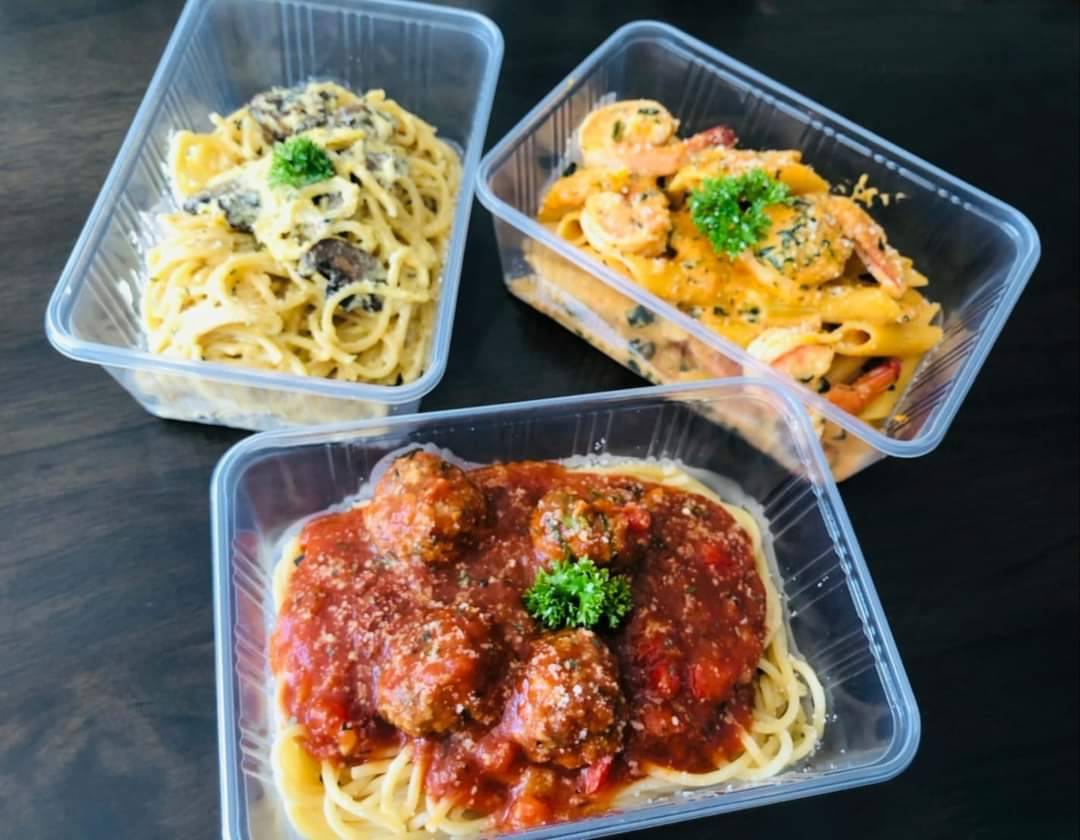 Arranged Food and Objects