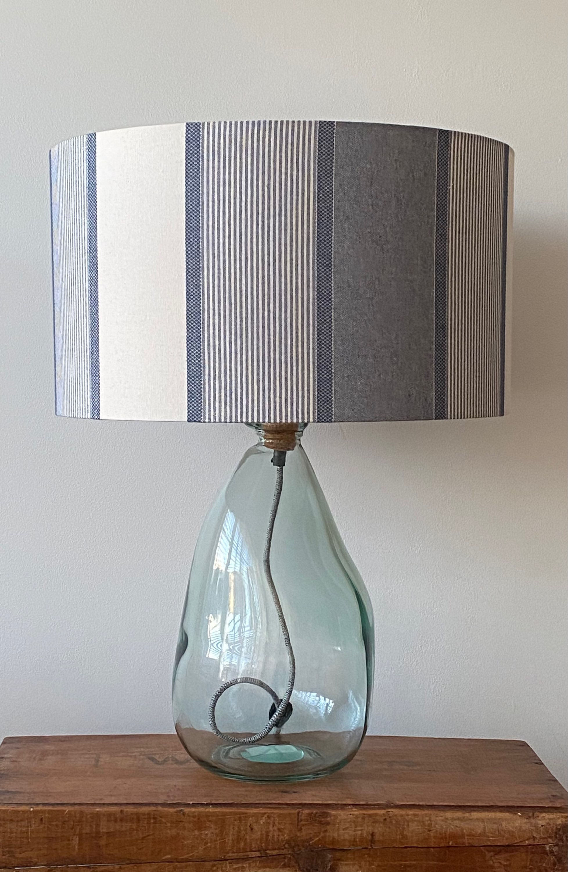 Trevone 42cm Recycled Glass Lampbase