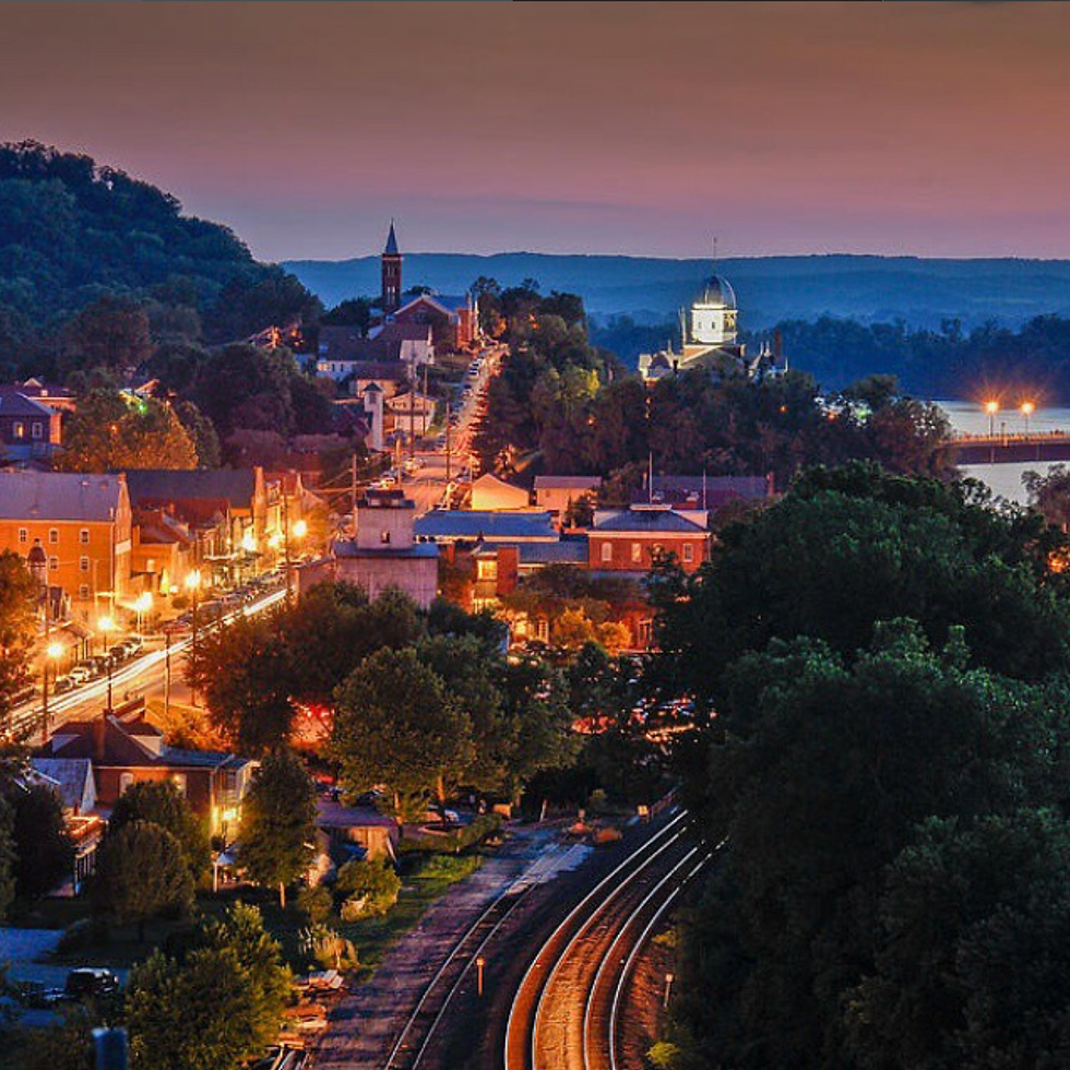 Small Town USA at night