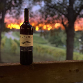 Wine bottle and Sunset