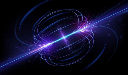 géomagnétisme et des lignes du champ magnétique terrestre