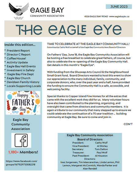 June Eagle Eye is full of fun events!