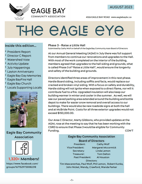 August Eagle Eye is out now!