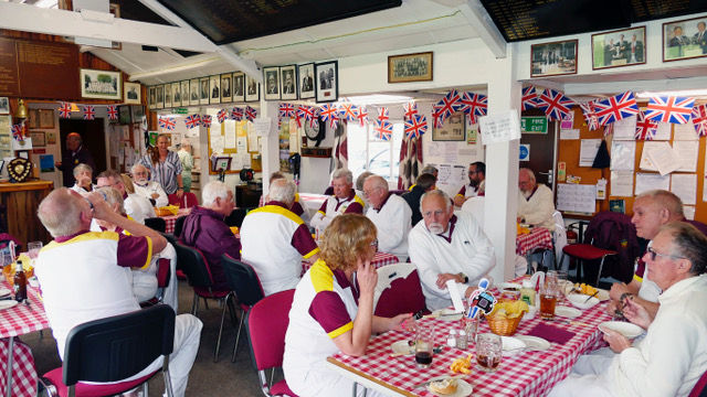 Social event in the clubhouse