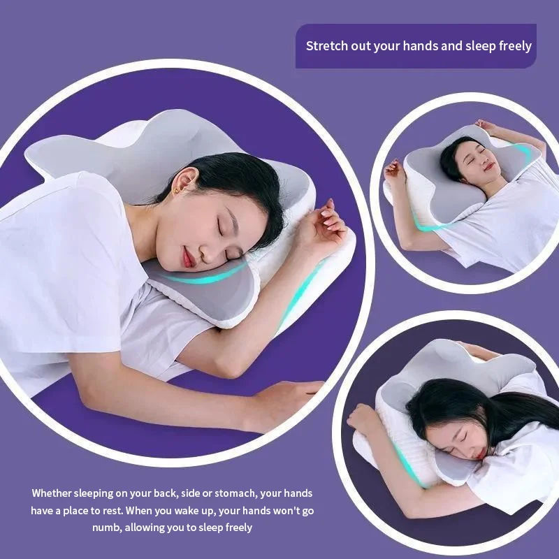 Cervical Memory Foam Pillow(Ergonômico de Espuma Viscoelástica C/Efeito Memory)