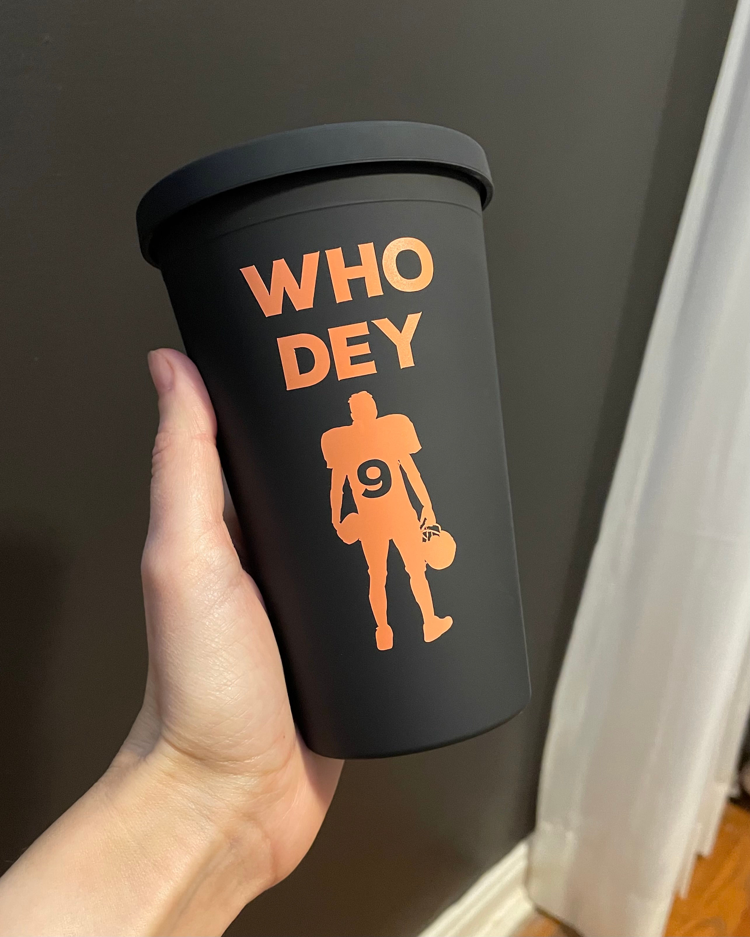 WHO DEY TUMBLER