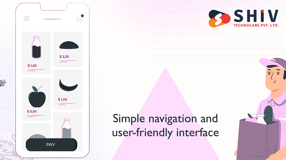 Simple navigation and user-friendly interface