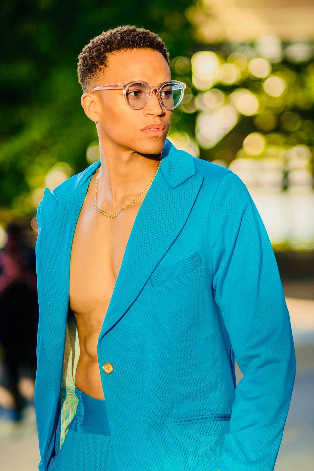 Sylvian Hyde SS19 Luxleisure Athletic Mesh Tailored Suit