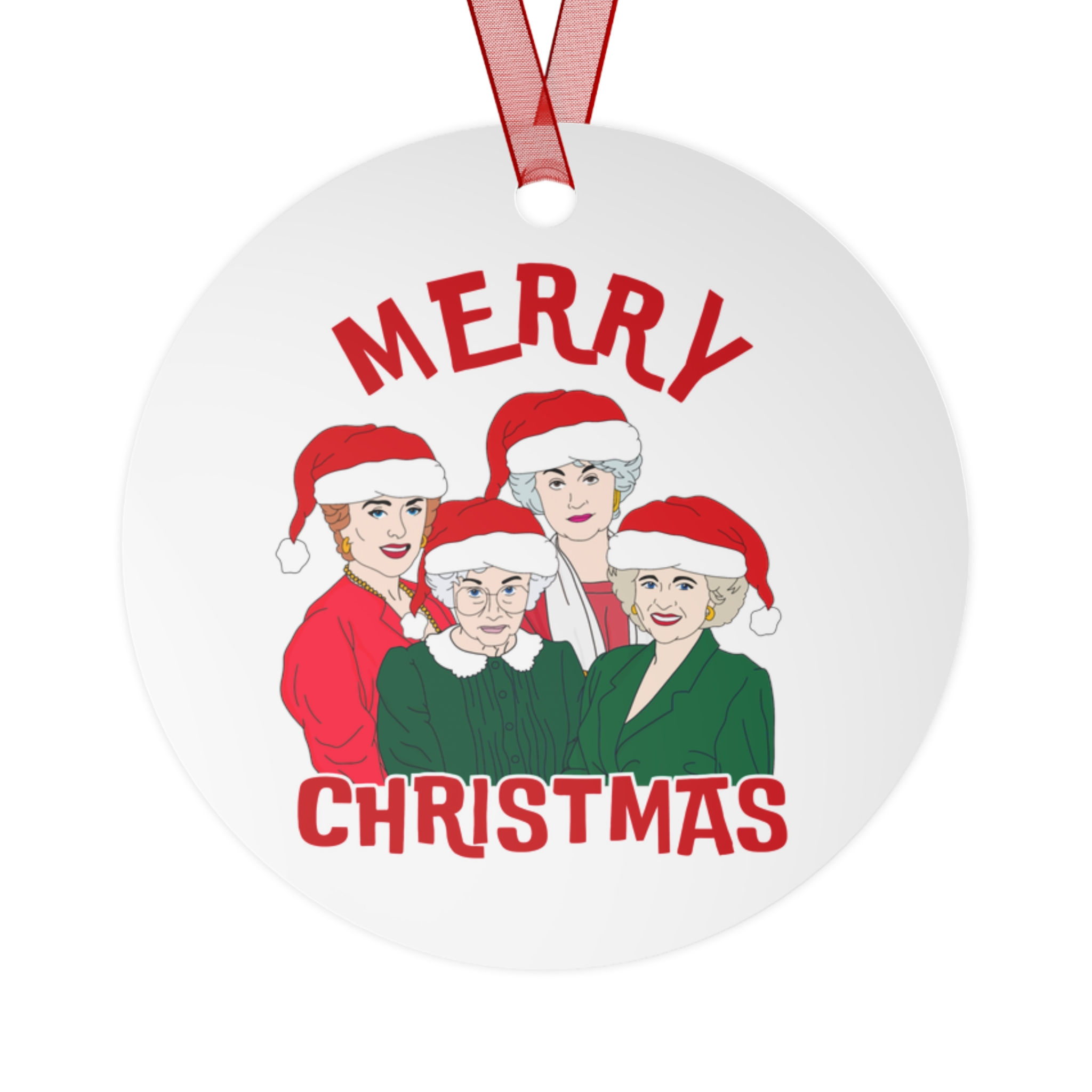 The Golden Girls Christmas Metal Ornaments