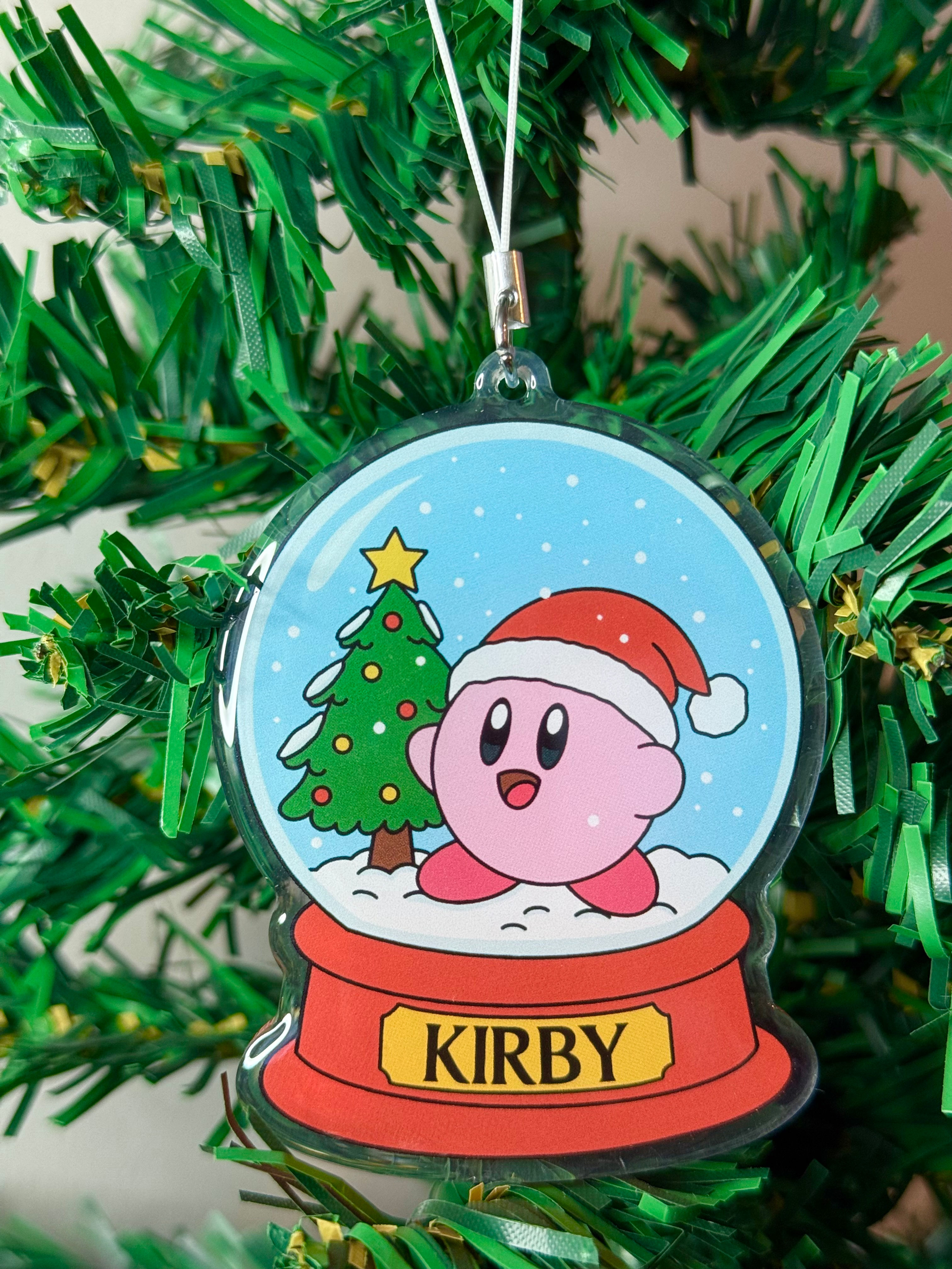 Kirby Snow Globe Christmas Ornament Cute Decoration