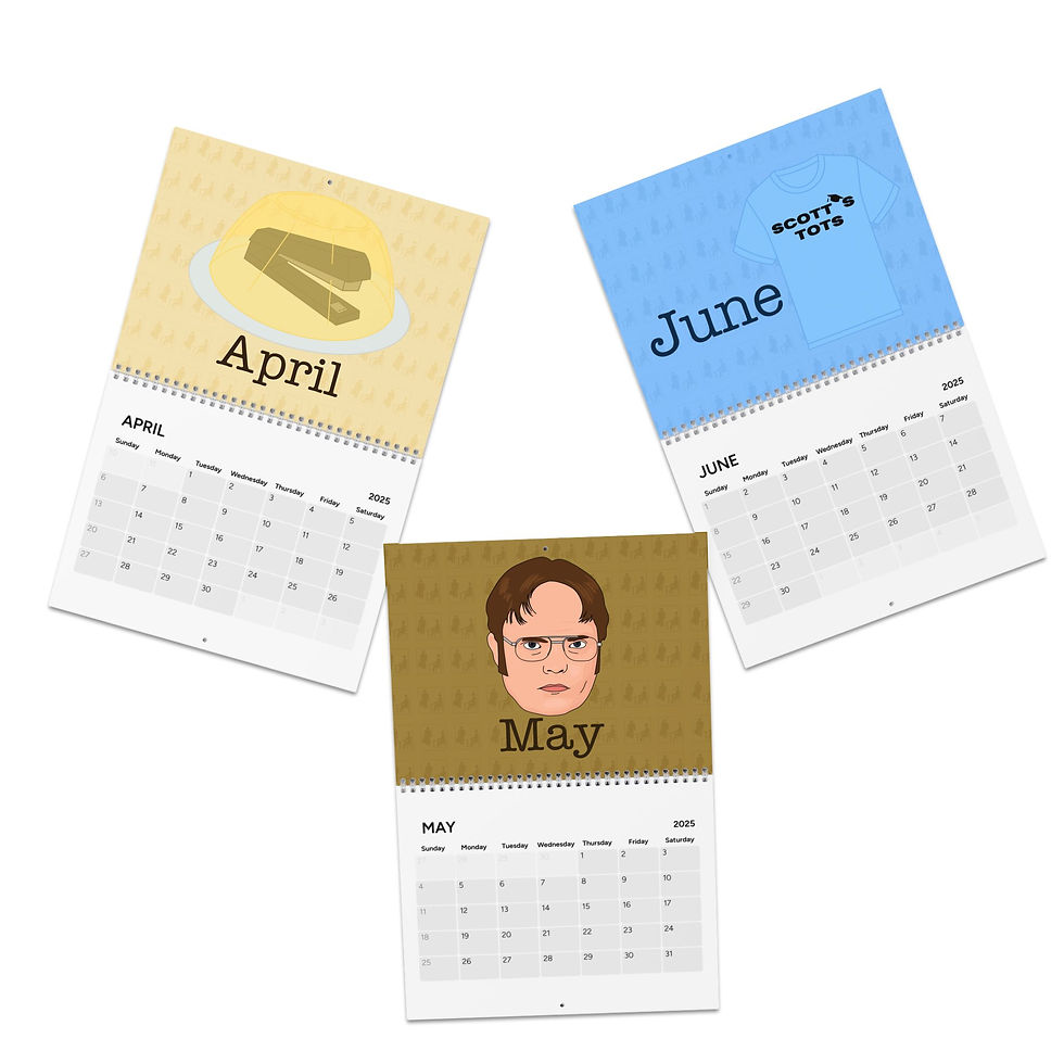 Thumbnail: The Office 2025 Calendar | Dunder Mifflin Calendar Michael Scott Dwight Jim Pam