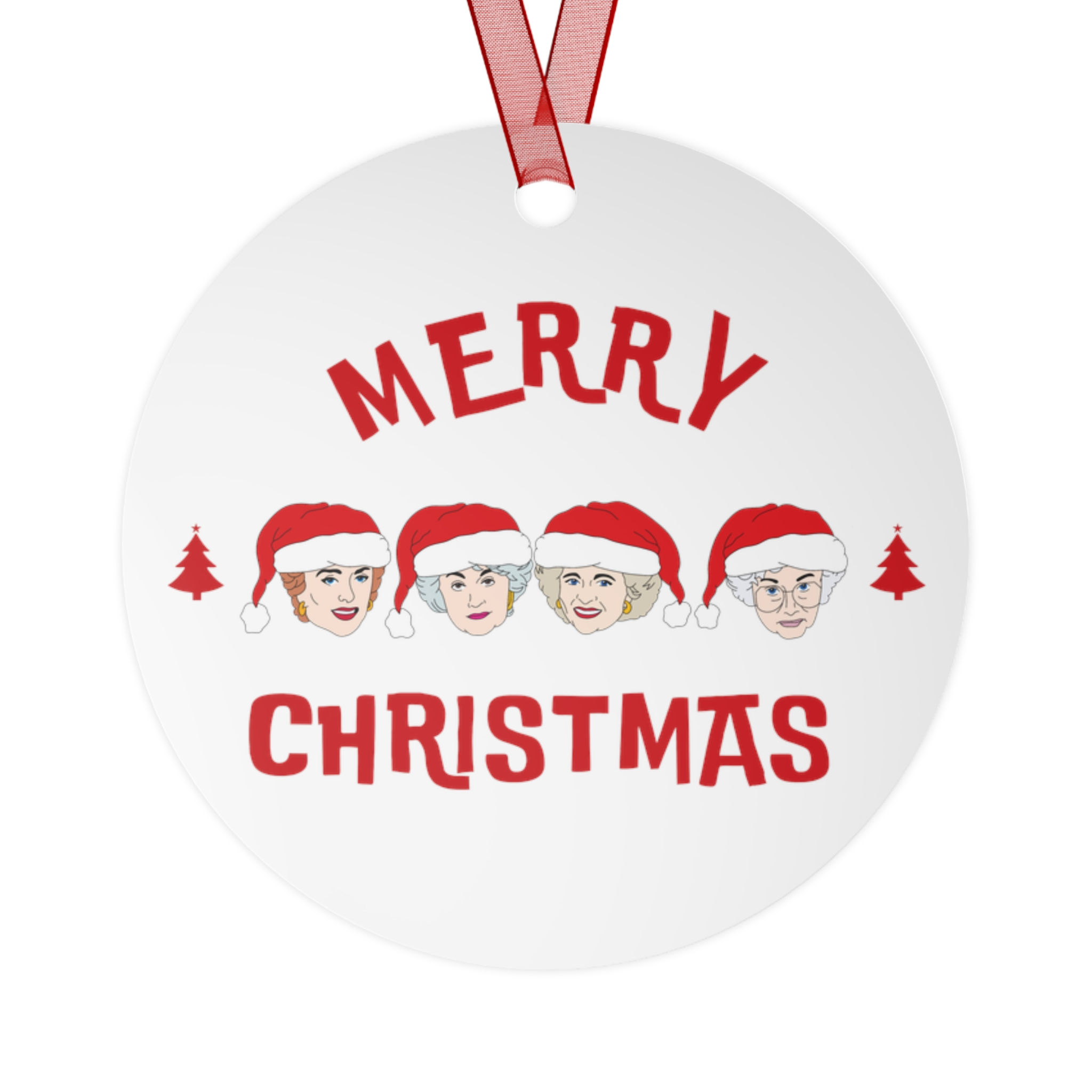 The Golden Girls Christmas Metal Ornaments