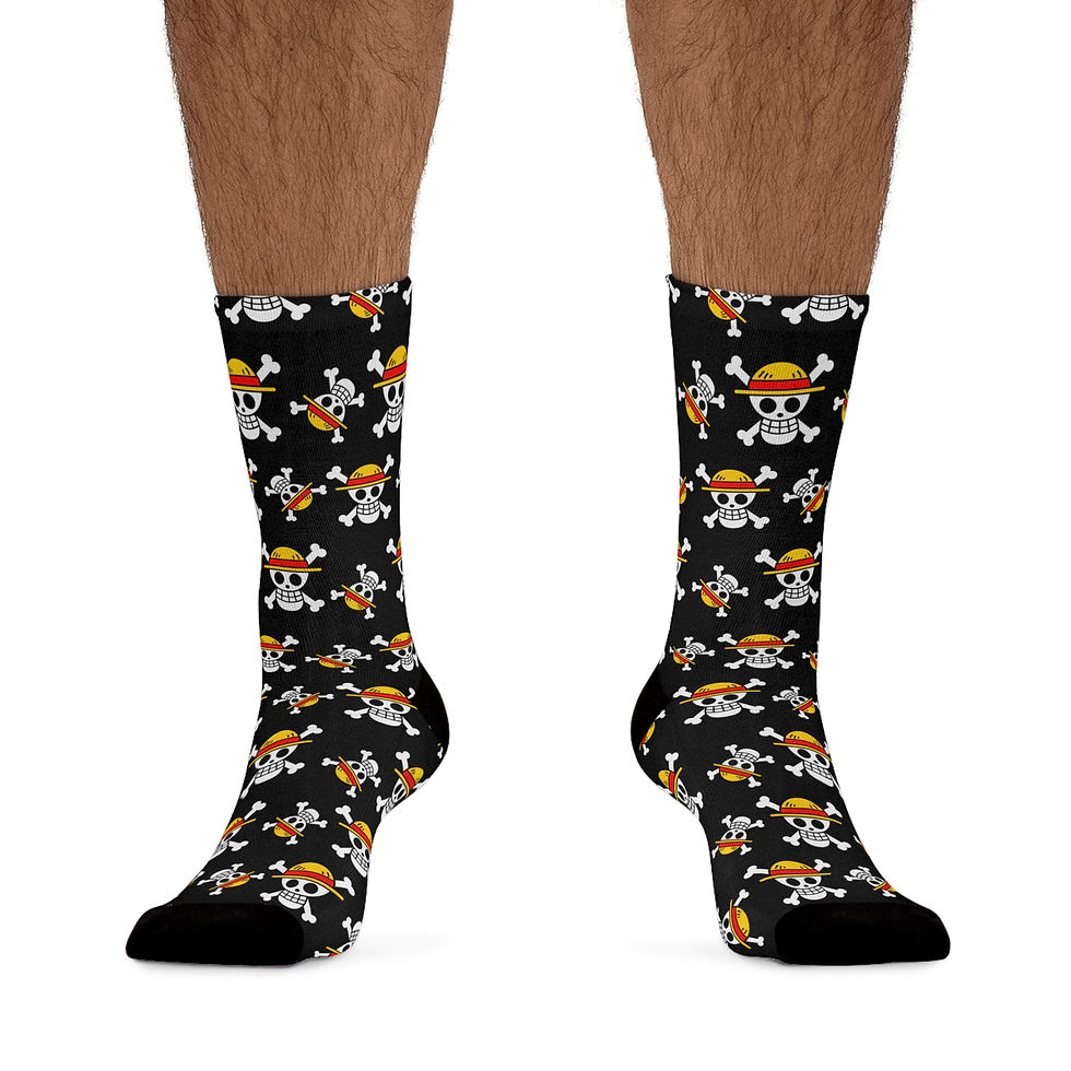 Thumbnail: One Piece Socks | Straw Hats Logo Recycled Poly Socks