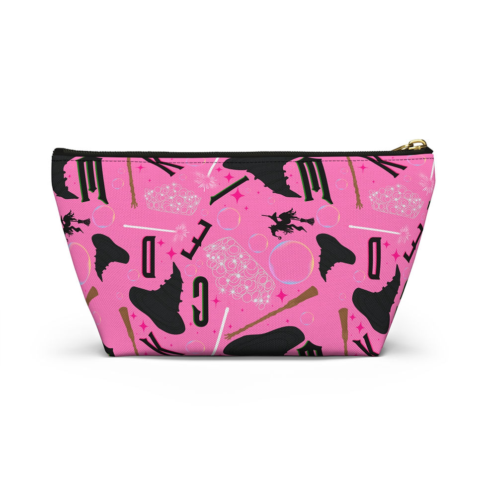 Thumbnail: Wicked Pouch | Glinda Elphaba Pink Witch Accessory Pouch w T-bottom