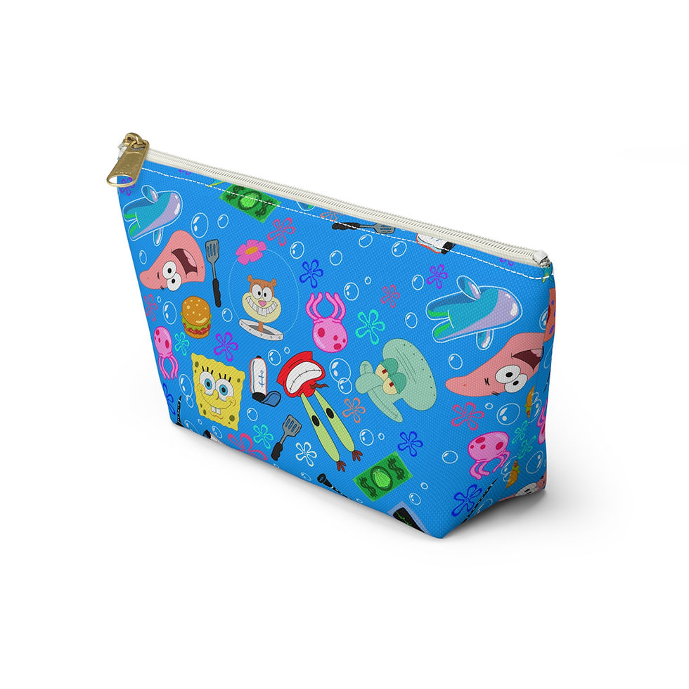 Thumbnail: Spongebob Pouch | Sandy Patrick Mr. Krabs Accessory Pouch w T-bottom