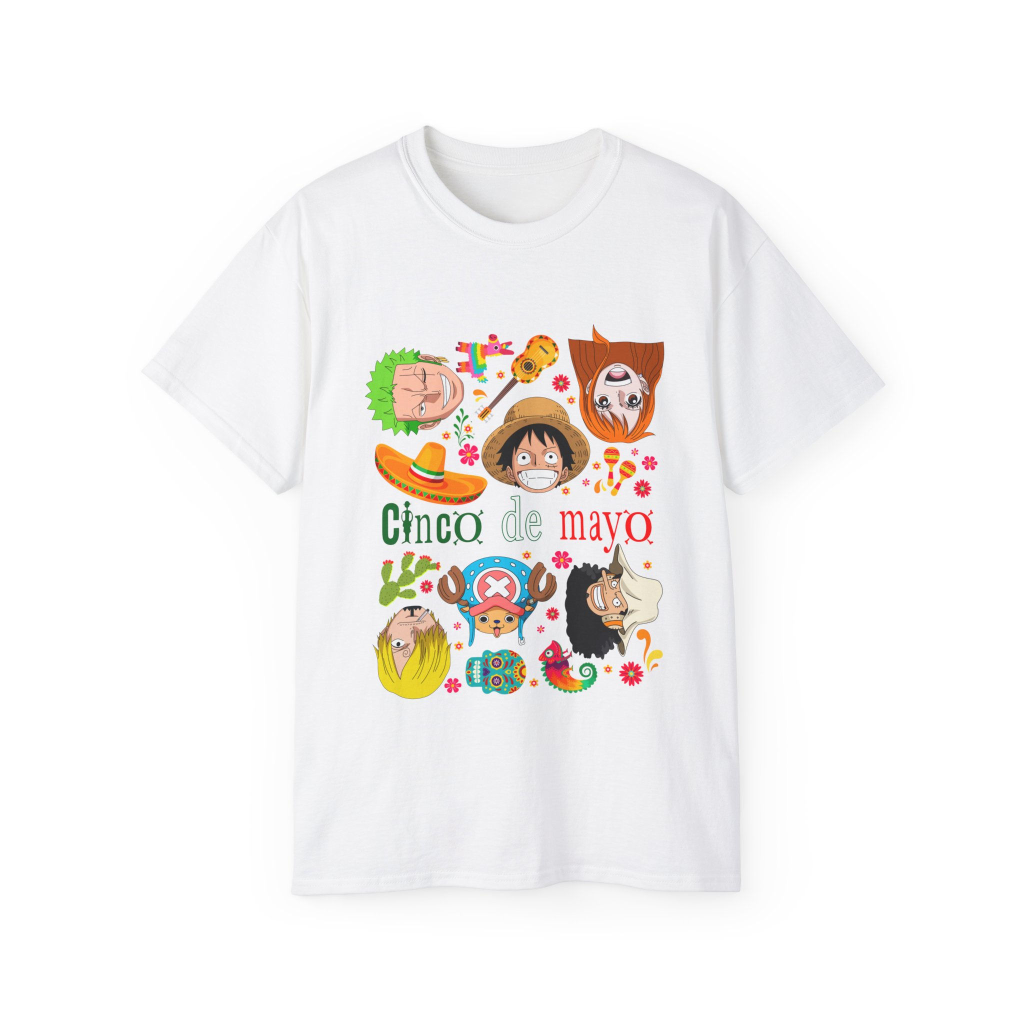 One Piece Cinco De Mayo Shirt | Luffy Zoro Sanji Usopp Unisex Ultra Cotton Tee