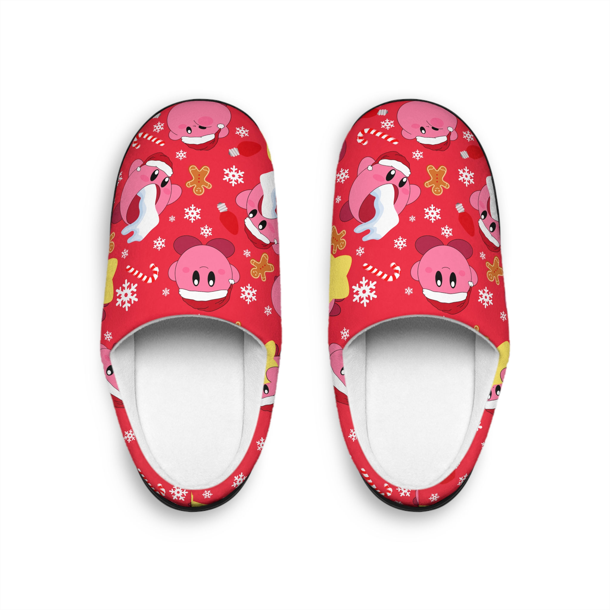 Kirby Christmas Men's Indoor Slippers