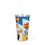 Thumbnail: Adventure Time Tumbler | Finn The Human Jake The Dog Plastic Tumbler with Straw