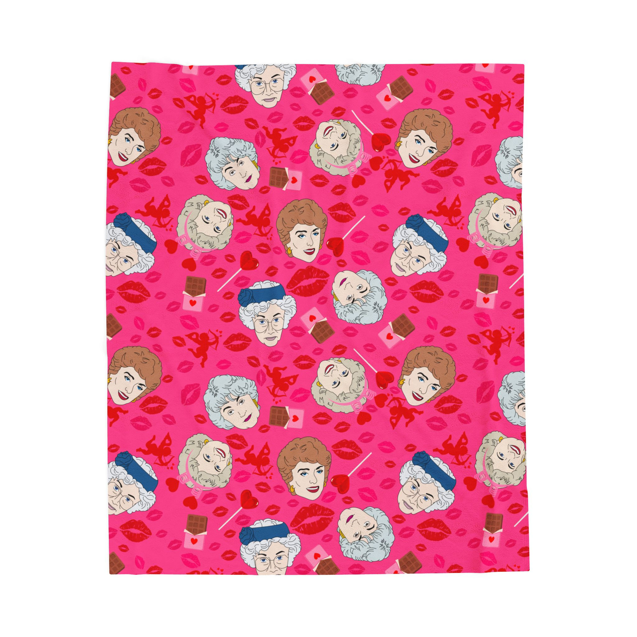 The Golden Girls Blanket | Rose Blanche Dorothy Sophia Velveteen Plush Blanket