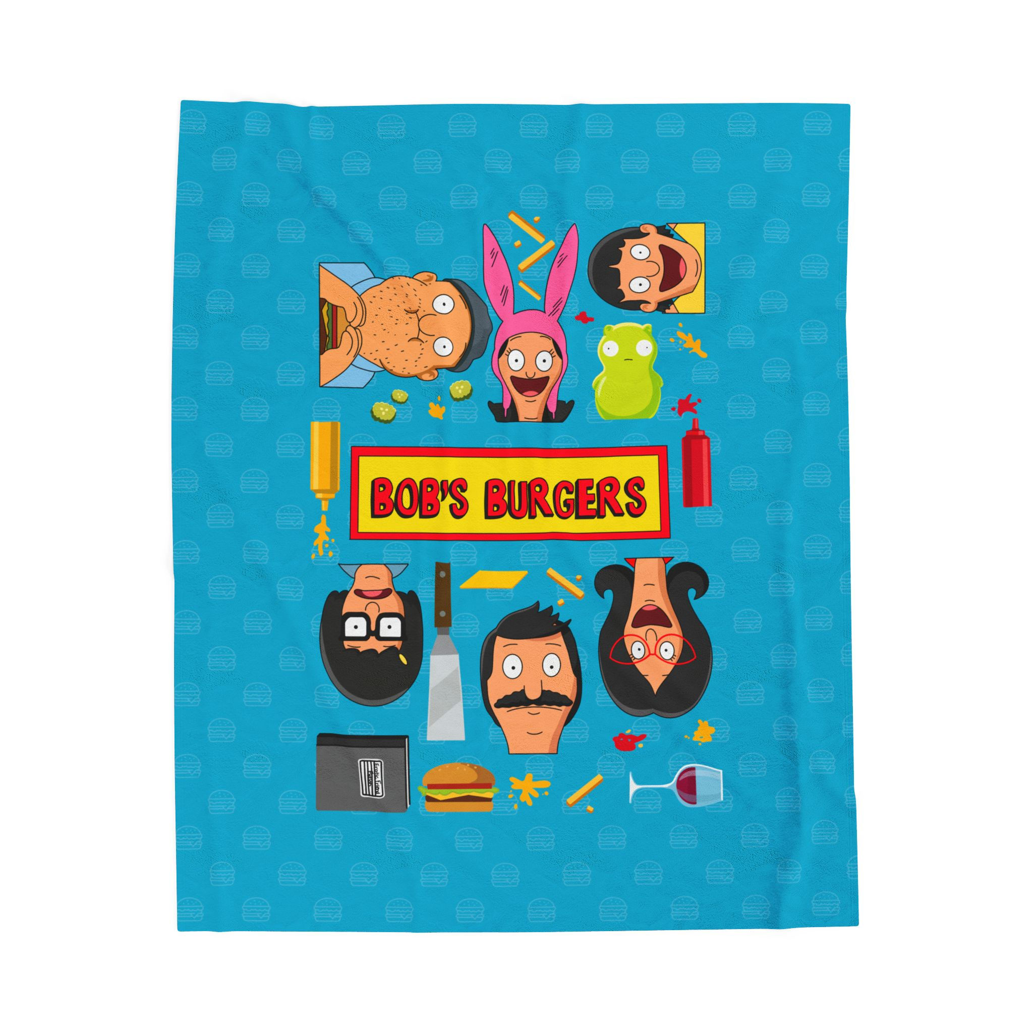Bob's Burgers Blanket | Bob's Burgers Cover Velveteen Plush Blanket Tina Bob