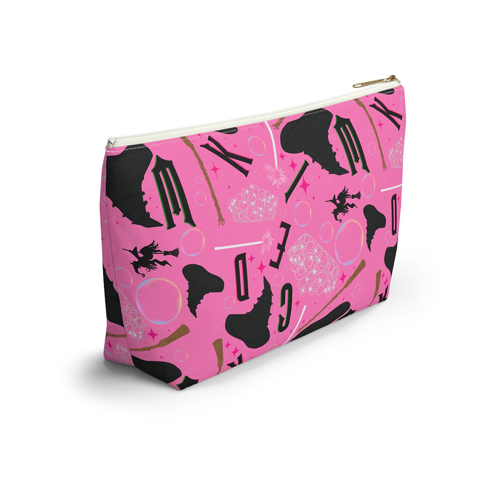 Thumbnail: Wicked Pouch | Glinda Elphaba Pink Witch Accessory Pouch w T-bottom