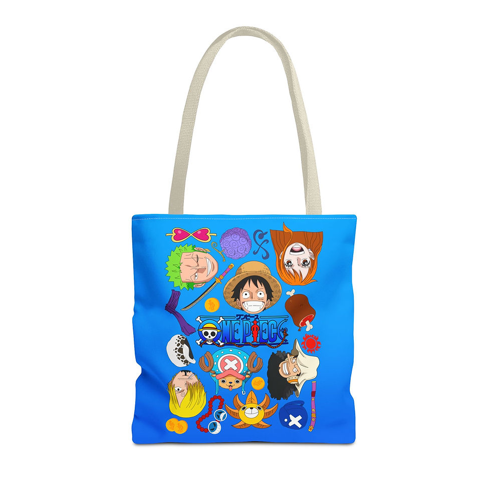 Thumbnail: One Piece Tote Bag | Luffy Zoro Sanji Nami Usopp Chopper Tote Bag