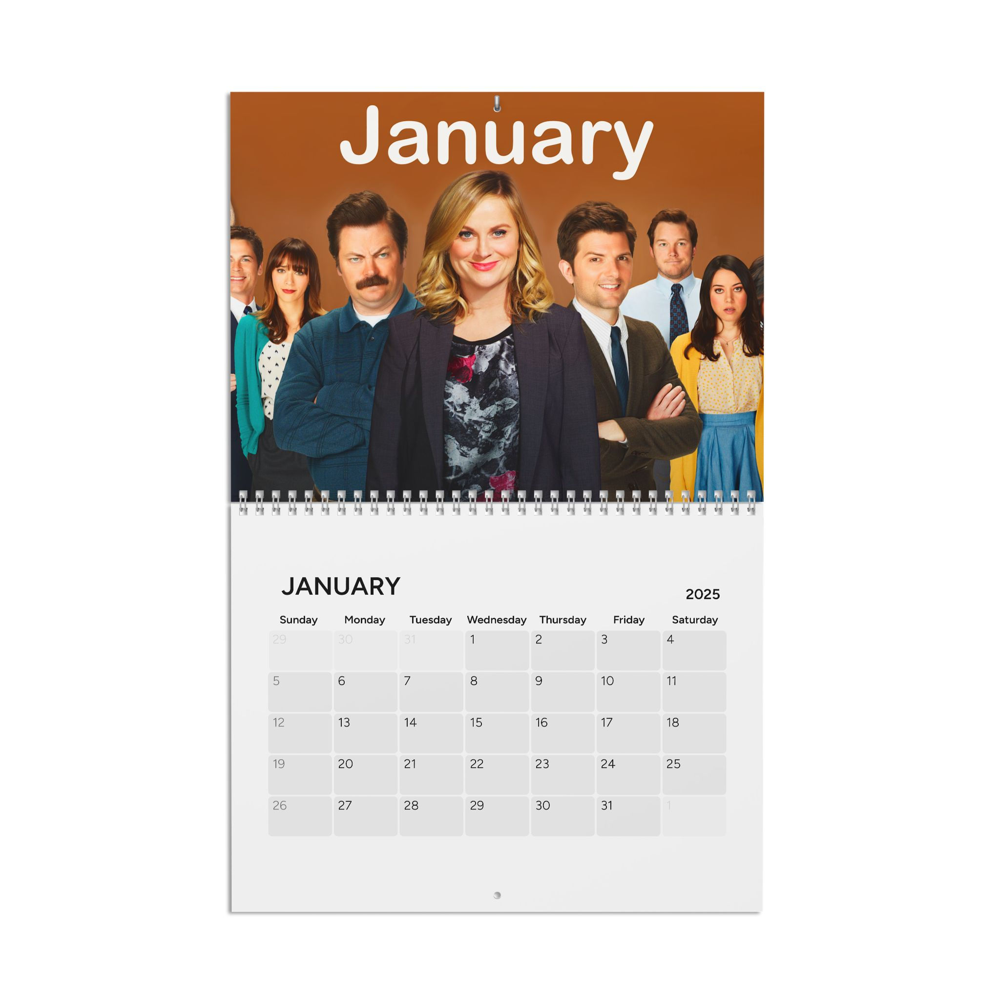 Parks And Rec 2025 Calendar | Calendar Stationery Leslie Knope Ron