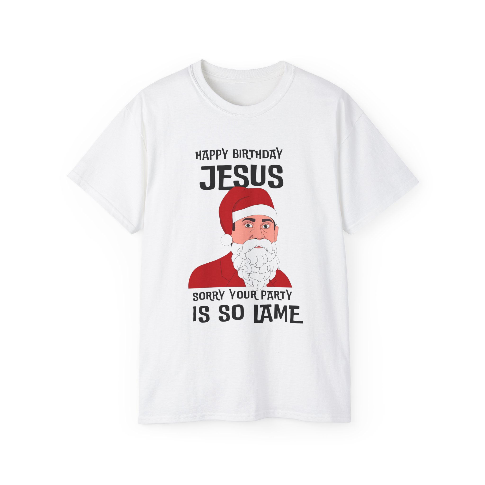 The Office Michael Scott Santa Christmas Unisex Ultra Cotton Tee