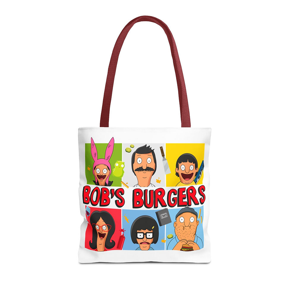 Thumbnail: Bob's Burgers Tote Bag | Tina Louise Gene Bob Linda Belcher Teddy Bag Accessory
